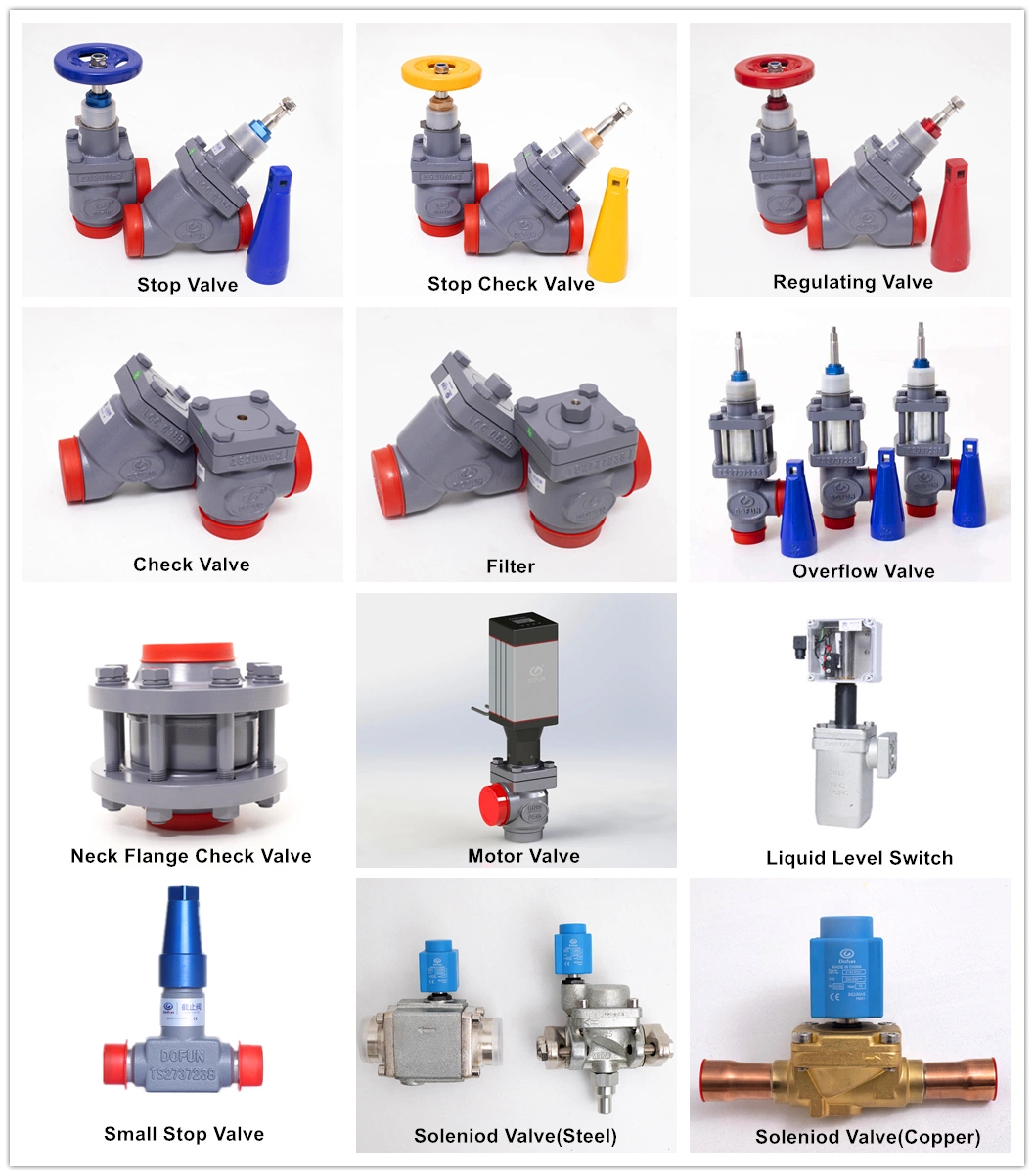 Industrial Refrigeration Cold Storage Connecting Ammonia Freon System Butt Welding Stop Valve Stop Check Valve