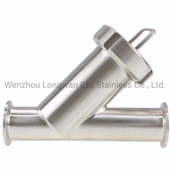 Edelstahl-Molkerei-Sanitärwasser-luftgeschweißter Y-Filter-Purufier-Sieb (JN