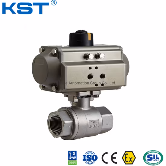 Seiteneingang Kst/OEM CE, ISO9001, FDA, API, Dnv Float Pneumatisches Kugelventil