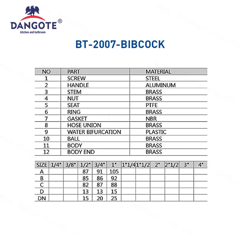 Hochwertiger Waschmaschinenhahn aus Messing